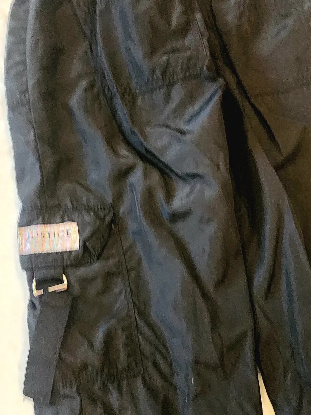 Justice Black Kids Cargo Parachute Pants